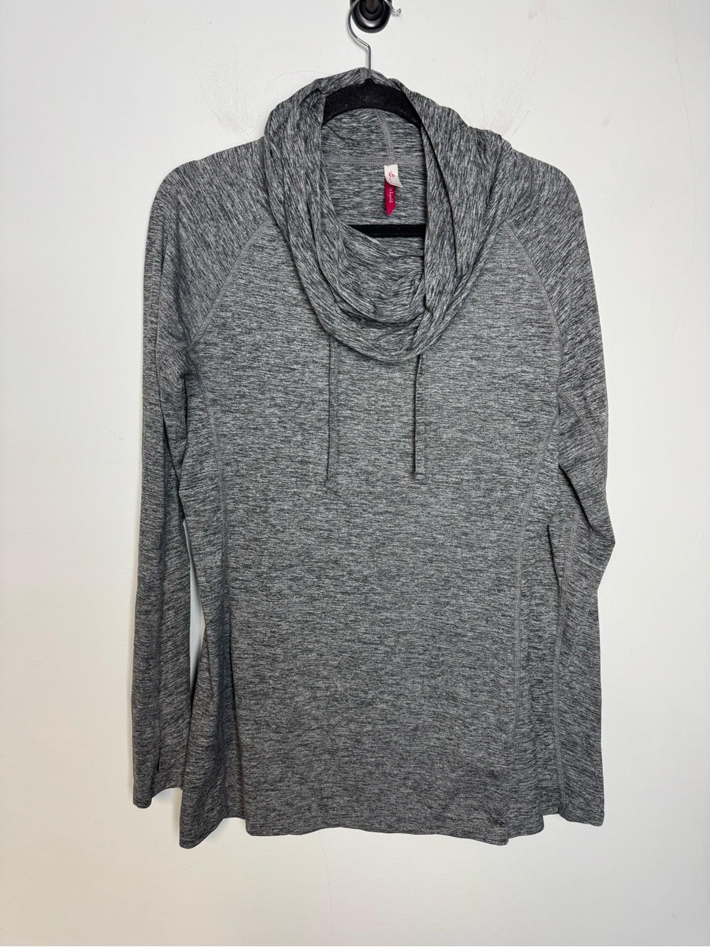 Moving Comfort Chic Hoodie gray Funnel Neck